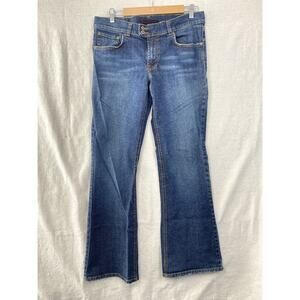 Buffalo David Bitton Womens 32 Glory X Blue Denim Straight Leg Jeans